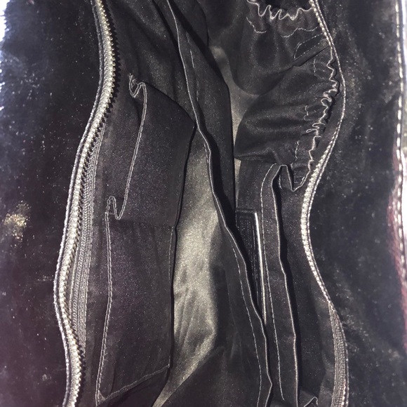 Coach Signature Stitched Patent Leather Briefcase - Picture 3 of 3